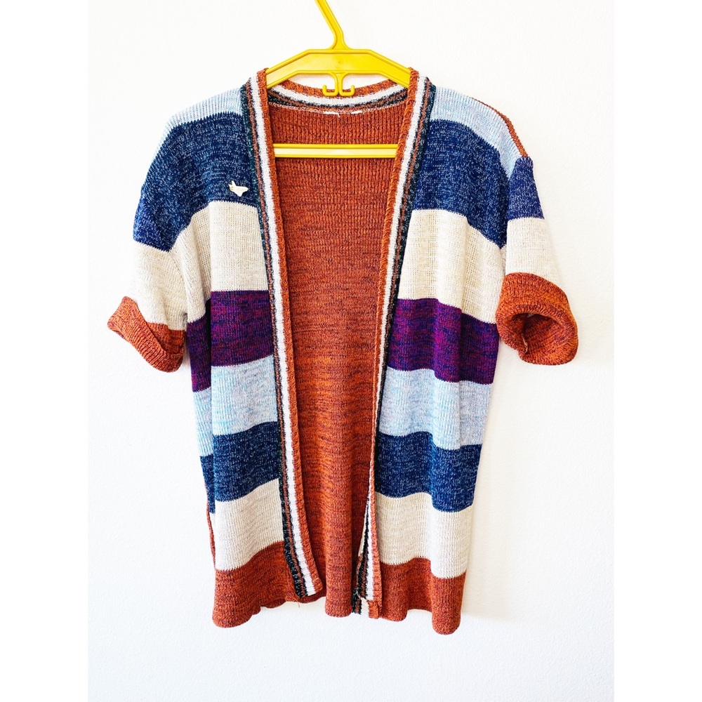 🦋3/$30 Short Sleeve Striped Knit Sweater